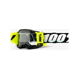 100% SPEEDLAB Kerékpáros szemüveg - ACCURI 2 JR FORECAST - fekete/fehér/sárga