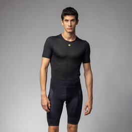 ALÉ Rövid kerékpáros nadrág kantár nélkül - CORSA PRAGMA - fekete