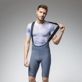 ALÉ Rövid kerékpáros nadrág kantárral - MAGIC COLOUR PR-E - szürke