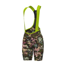 ALÉ Rövid kerékpáros nadrág kantárral - PR-E SAUVAGE - barna