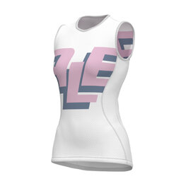 ALÉ Rövid ujjú kerékpáros póló - INTIMO MULTIVERSO - fehér