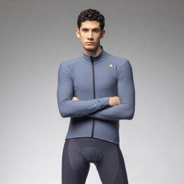 ALÉ Hosszú ujjú kerékpáros mez - KLIMATIK K-IDRO - kék