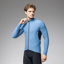 ALÉ Hosszú ujjú kerékpáros mez - KLIMATIK K-IDRO - világoskék