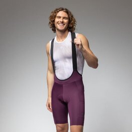 ALÉ Rövid kerékpáros nadrág kantárral - GRAVEL-PRO OFF ROAD - - lila