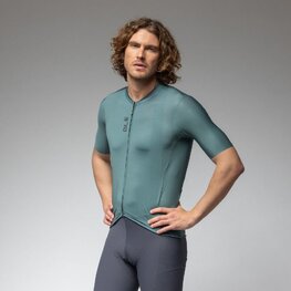 ALÉ Rövid ujjú kerékpáros mez - COLOR BLOCK OFF ROAD - zöld