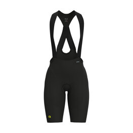 ALÉ Rövid kerékpáros nadrág kantárral - VOLTAGE R-EV1 - fekete