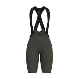 ALÉ Rövid kerékpáros nadrág kantárral - VOLTAGE R-EV1 - zöld