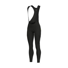 ALÉ Hosszú kerékpáros nadrág kantárral - OFF ROAD - GRAVEL STONES CARGO 2.0 - fekete