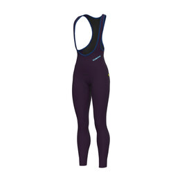 ALÉ Hosszú kerékpáros nadrág kantárral - KLIMATIK K-ATMO 3.0 - bordó