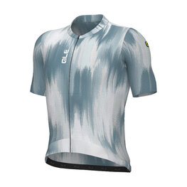 ALÉ Rövid ujjú kerékpáros mez - PR-E ARGON - fehér/kék