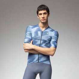 ALÉ Rövid ujjú kerékpáros mez - TECHNO PR-E - kék