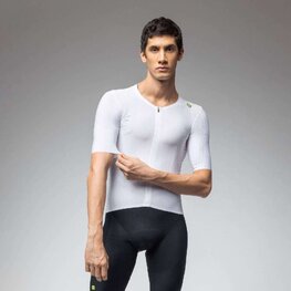 ALÉ Rövid ujjú kerékpáros mez - R-EV1 EAGLE - fehér