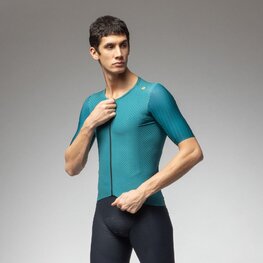 ALÉ Rövid ujjú kerékpáros mez - R-EV1 EAGLE - türkiz