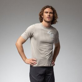 ALÉ Rövid ujjú kerékpáros mez - OFF ROAD RUGGED 2.0 - bézs