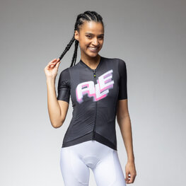 ALÉ Rövid ujjú kerékpáros mez - SAUVAGE 2.0 PR-E - fekete