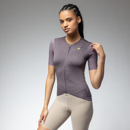 ALÉ Rövid ujjú kerékpáros mez - EARTHY STYLE 2.0 PR-E - lila