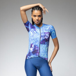 ALÉ Rövid ujjú kerékpáros mez - PRAGMA LINFA - kék