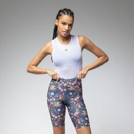 ALÉ Rövid kerékpáros nadrág kantár nélkül - MASTER GRAPHIC PR-E - kék/színes