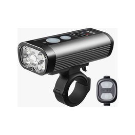 RAVEMEN első lámpa - PR2400 - szürke