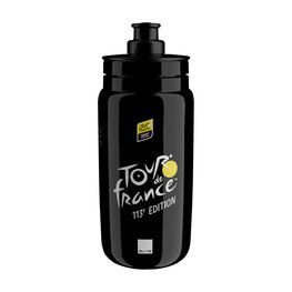 ELITE Kerékpáros palack vízre - FLY TOUR DE FRANCE BLACK MAP 550 ML 2026 - fekete