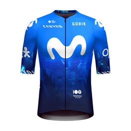 GOBIK Rövid ujjú kerékpáros mez - INFINITY MOVISTAR TEAM 2024 - kék/fehér