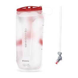 OSPREY víztartályos hátizsák - HYDRAULICS LT 1.5L RESERVOIR II - áttetsző/piros