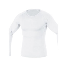 GORE Hosszú ujjú kerékpáros póló - BASE LAYER - fehér