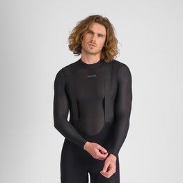 SPORTFUL Hosszú ujjú kerékpáros póló - WINTER LAYER TEE LS - fekete