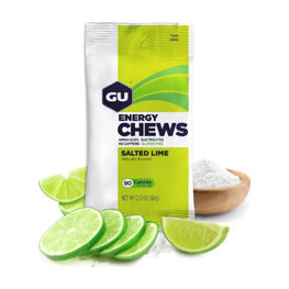 GU Kerékpáros táplálékkiegészítő - ENERGY CHEWS 60 g SALTED LIME