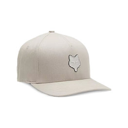 FOX Kerékpáros sapka - FOX HEAD FLEXFIT - elefántcsont