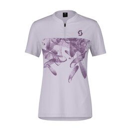 SCOTT Rövid ujjú kerékpáros mez - TRAIL FLOW ZIP SS W - lila