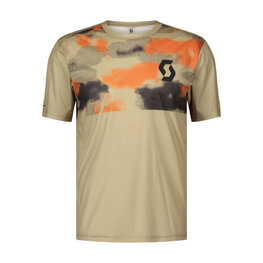 SCOTT Rövid ujjú kerékpáros mez - TRAIL VERTIC - bézs