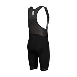 SCOTT Rövid kerékpáros nadrág kantárral - RC TEAM BIB SHORTS - fekete/szürke