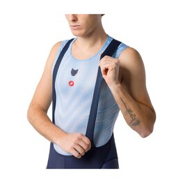 CASTELLI Rövid kerékpáros nadrág kantárral - COMPETIZIONE 2 TEAM SOUDAL QUICK-STEP 2026 - kék