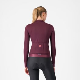 CASTELLI Hosszú ujjú kerékpáros mez - ESPRESSO THERMAL W LS - piros