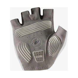 CASTELLI Kerékpáros kesztyű rövid ujjal - ESPRESSO - fehér