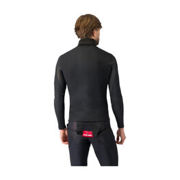 CASTELLI Hosszú ujjú kerékpáros póló - FLANDERS 2 HIGH NECK - fekete
