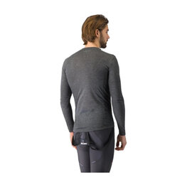 CASTELLI Hosszú ujjú kerékpáros póló - MEDIO BASE LAYER - szürke
