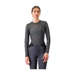 CASTELLI Hosszú ujjú kerékpáros póló - MEDIO BASE LAYER W - szürke