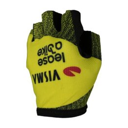 RAPIDGEAR Kerékpáros kesztyű rövid ujjal - VISMA TDF25 REPLICA GLOVES - sárga/fekete