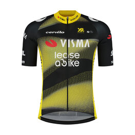 RAPIDGEAR Rövid ujjú kerékpáros mez - VISMA TDF25 REPLICA JERSEY - sárga/fekete