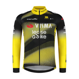 RAPIDGEAR Hosszú ujjú kerékpáros mez nyári - VISMA TDF25 REPLICA JERSEY - sárga/fekete