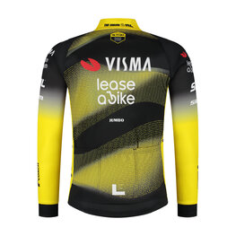 RAPIDGEAR Hosszú ujjú kerékpáros mez nyári - VISMA TDF25 REPLICA JERSEY - sárga/fekete