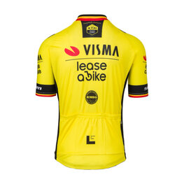 RAPIDGEAR Rövid ujjú kerékpáros mez - TEAM VISMA BELGIUM CHAMPION 2025 - sárga