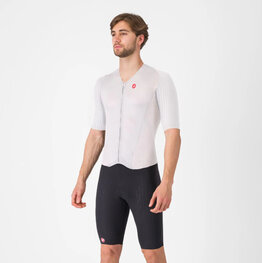 CASTELLI Kerékpáros overall - FREE SANREMO 3 - fehér/fekete