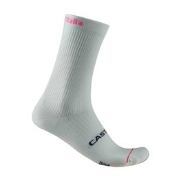 CASTELLI Klasszikus kerékpáros zokni - GIRO LOGO 18 - fehér
