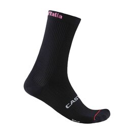 CASTELLI Klasszikus kerékpáros zokni - GIRO LOGO 18 - fekete