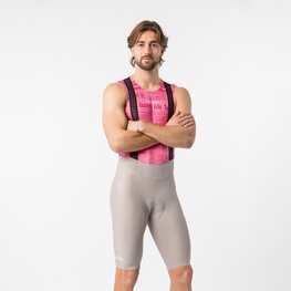 CASTELLI Rövid kerékpáros nadrág kantárral - GIRO TROFEO 2 - bézs