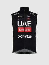 PISSEI Kerékpáros mellény - UAE TEAM EMIRATES - XRG 2025 OFFICIAL WATERPROOF - fekete