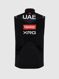 PISSEI Kerékpáros mellény - UAE TEAM EMIRATES - XRG 2025 OFFICIAL WATERPROOF - fekete